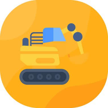 araba servisi simgesi düz stil