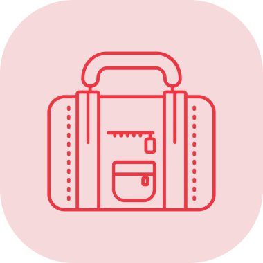 Sırt çantası modern simge, vektör illüstrasyonu