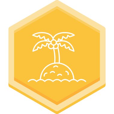 Bir ağaç simgesinin vektör illüstrasyonu