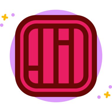 Modern bir simgenin vektör illüstrasyonu