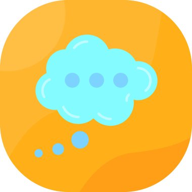 bulut simgesi, vektör illüstrasyonu