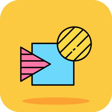 Renk arkaplanında izole edilmiş Ukrayna simgesinin ana hatları. Ulusal bayrak konsepti. vektör.