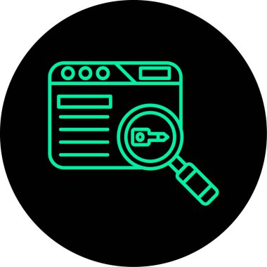 seo modern simgesinin vektör illüstrasyonu