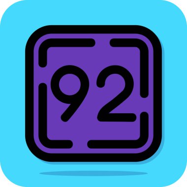 Tek izole edilmiş simgenin vektör illüstrasyonu