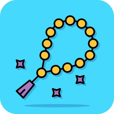 Kolye simgesinin vektör illüstrasyonu