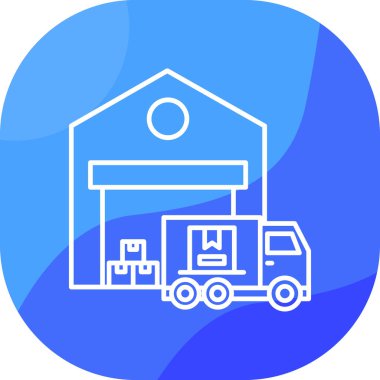 Depo simgesi vektör illüstrasyonu