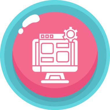 seo modern simgesinin vektör illüstrasyonu