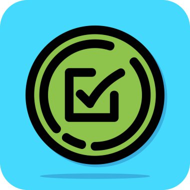 işaret simgesini işaretle, vektör illüstrasyonu