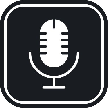 Projeniz için vektör mikrofon simgesi