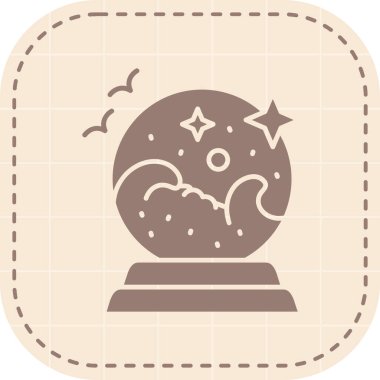 Vektör çizimi. Sanat tasarımı simgesi