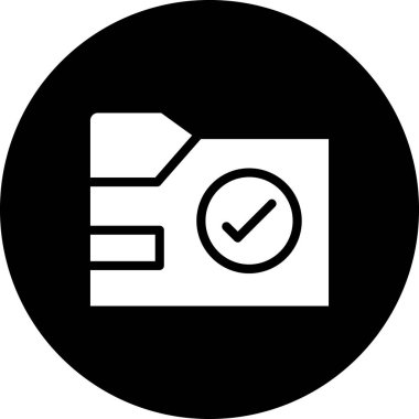 Kontrol simgesinin vektör illüstrasyonu