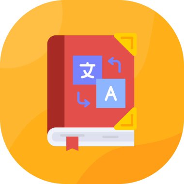 Düz biçimli kitap eğitimi ikonu