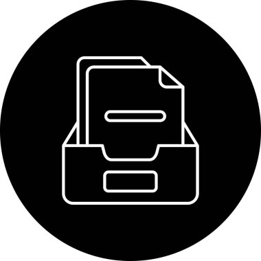 Belge simgesinin vektör illüstrasyonu