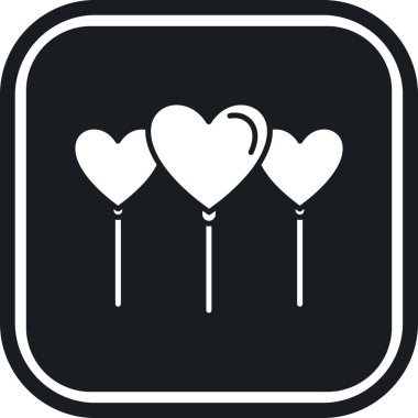 Kalp. Web simgesi basit illüstrasyon