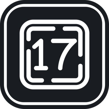 Takvim simgesinin vektör illüstrasyonu