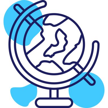 Küre. Web simgesi basit illüstrasyon