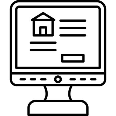 ev simgesi vektör illüstrasyonu