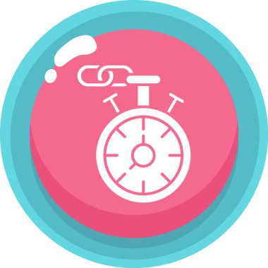 Kronometre web simgesi, vektör çizim