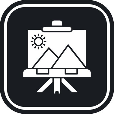 turist simgesi vektör illüstrasyonu