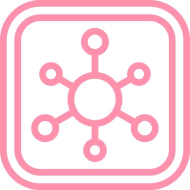 atom. Web simgesi basit illüstrasyon