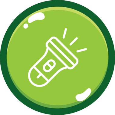 Megafon ikonu vektör illüstrasyonu