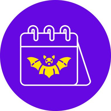 Cadılar Bayramı simgesi soyut arkaplanda izole edildi