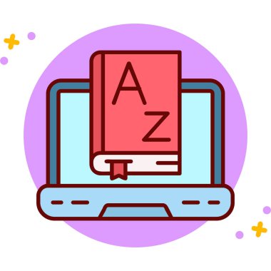 kitap simgesi vektör illüstrasyonu