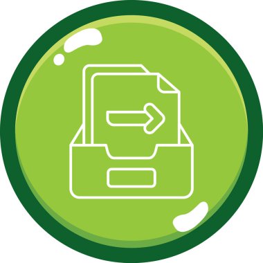 Bir belge simgesinin vektör illüstrasyonu