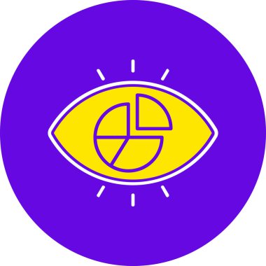 Göz. Web simgesi basit illüstrasyon