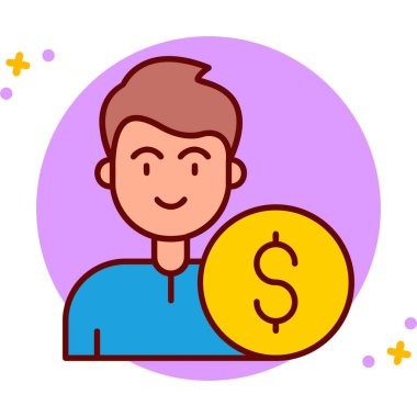 para adamı vektör simgesi.