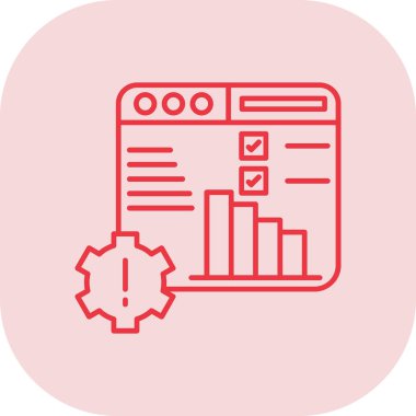 İş Analizi Renk Vektörü Simgesi Kolayca düzenleyebilen