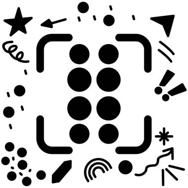 oyun simgesi tasarımı, vektör illüstrasyonu 10 grafik