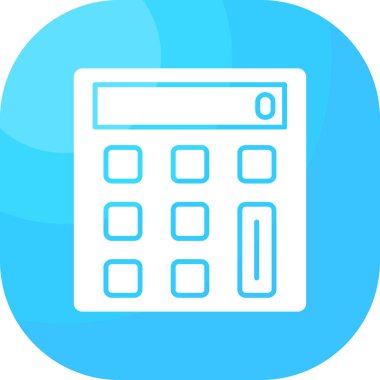 Hesap makinesi simgesi. vektör illüstrasyonu