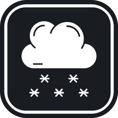 Bulut. Web simgesi basit illüstrasyon