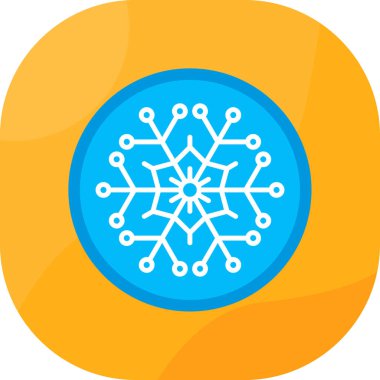 Kar Tanesi ikonu. vektör illüstrasyonu