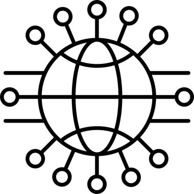 Ağ web simge vektör çizim