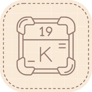 Bir harf simgesinin vektör illüstrasyonu