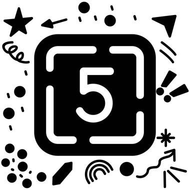 nokta ve düz vektör takvim sayfası