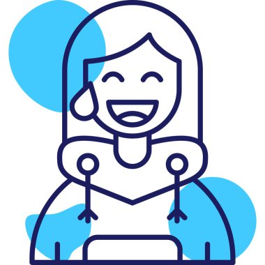 avatar kadın simgesi - ana hatları biçiminde