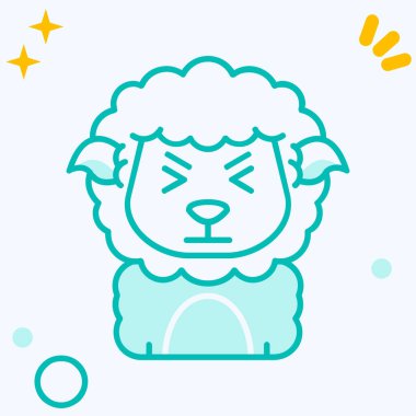 hayvan simgesi vektör illüstrasyonu