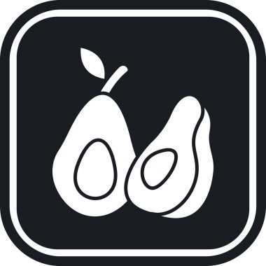 taze meyve ikonu vektör illüstrasyonu