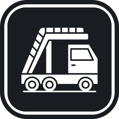 kamp ikonu vektör illüstrasyonu