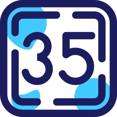 Takvim simgesinin vektör illüstrasyonu