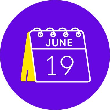 Takvim simgesinin vektör illüstrasyonu