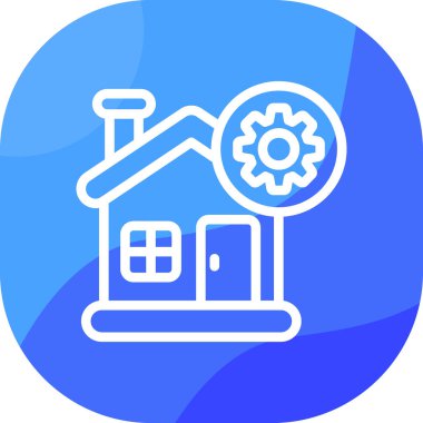 Fabrika simgesi vektör illüstrasyonu