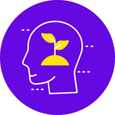 Baş simgesi olan bir adamın vektör çizimi