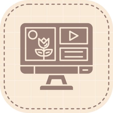 seo modern simgesinin vektör illüstrasyonu