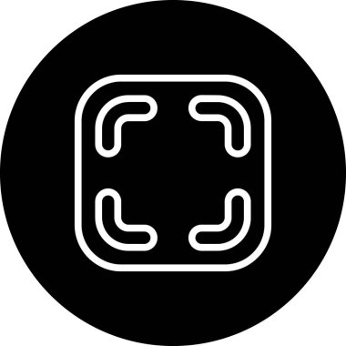 Modern bir simgenin vektör illüstrasyonu