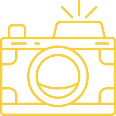 kamera simgesi vektör illüstrasyonu