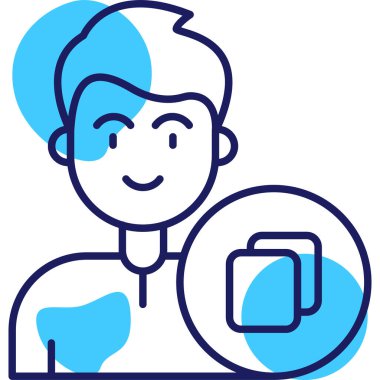 Kahve fincanı ikonu doldurulmuş - taslak biçiminde